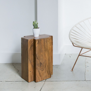 Natuur houten bijzettafel